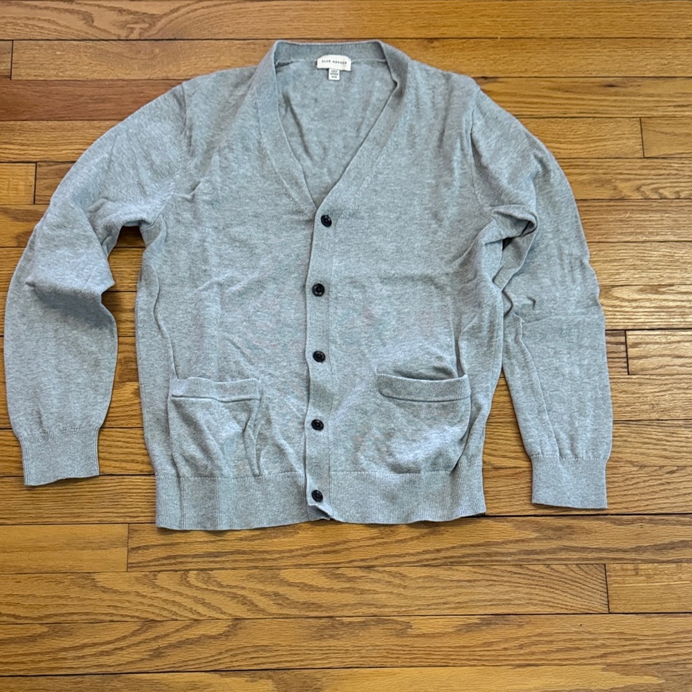 Club Monaco Light Gray Cardigan Sweater